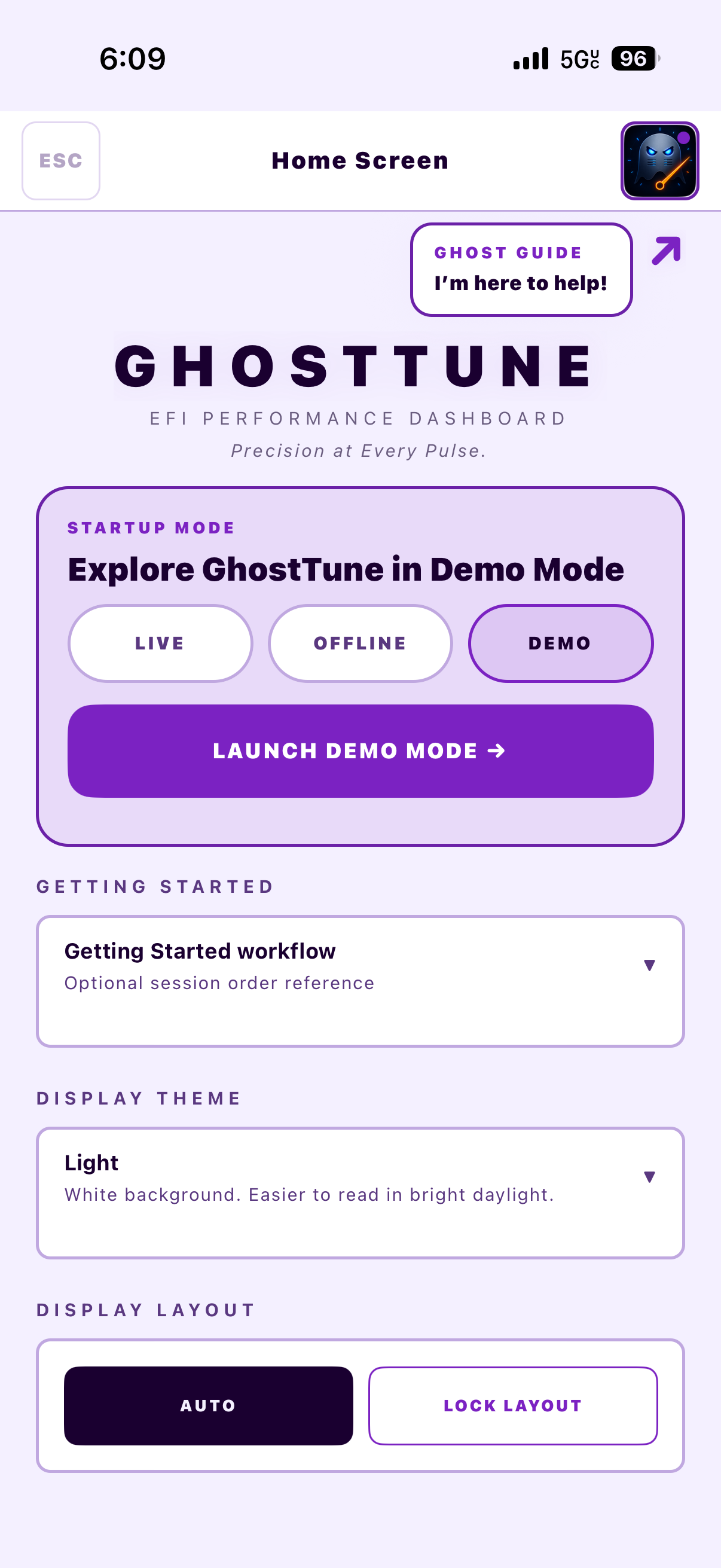 GhostTune Live Dashboard